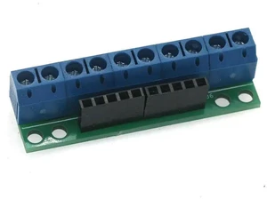 AJMRTC 10Pin 2.54mm Header to 5.08mm Screw Terminal Conversion Board, Breakout Module, 2.54 Pin to 5.0 Screw Terminal Adapter for PLC, Arduino, Raspberry Pi Industrial Control Circuit Wiring AJMRTC 10Pin 2.54mm Header to 5.08mm Screw Terminal Conversion Board, Breakout Module, 2.54 Pin to 5.0 Screw Terminal Adapter for PLC, Arduino, Raspberry Pi Industrial Control Circuit Wiring