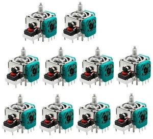 AJMRTC 10PCS 3D Analog Joystick Stick Module, Thumb Rocker Replacement Parts for Xbox One Elite Game Controller, Analog Stick Repair Component for Gamepad Joystick Replacement AJMRTC 10PCS 3D Analog Joystick Stick Module, Thumb Rocker Replacement Parts for Xbox One Elite Game Controller, Analog Stick Repair Component for Gamepad Joystick Replacement