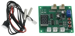 AJMRTC 12V 24V 48V PWM 4-Wire Fan Temperature Controller Board, Bidirectional Heat Dissipation Temp Speed Display with Stop Alarm, Automatic Fan Speed Regulation for Chassis Cabinet Cooling AJMRTC 12V 24V 48V PWM 4-Wire Fan Temperature Controller Board, Bidirectional Heat Dissipation Temp Speed Display with Stop Alarm, Automatic Fan Speed Regulation for Chassis Cabinet Cooling