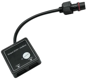 AJMRTC Dual USB Female to 2Pin Male Conversion Cable with Built-in 5V 3A Voltage Regulator, Step Down Power Adapter Wire for Solar Panel, Outdoor Lamp, Floodlight, Solar Light Power Supply Conversion AJMRTC Dual USB Female to 2Pin Male Conversion Cable with Built-in 5V 3A Voltage Regulator, Step Down Power Adapter Wire for Solar Panel, Outdoor Lamp, Floodlight, Solar Light Power Supply Conversion
