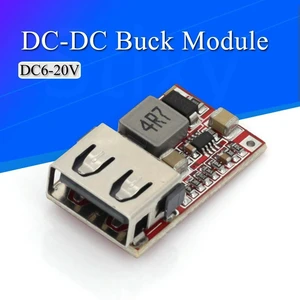 AJMRTC DC-DC Buck Step Down Converter, 6V-20V Input 12V/20V to 5V 3A Car USB Charger Module, Fixed 5V USB Output Voltage Regulator Power Supply Board for Dash Cam, Phone Charging, Automotive DIY Proje AJMRTC DC-DC Buck Step Down Converter, 6V-20V Input 12V/20V to 5V 3A Car USB Charger Module, Fixed 5V USB Output Voltage Regulator Power Supply Board for Dash Cam, Phone Charging, Automotive DIY Proje