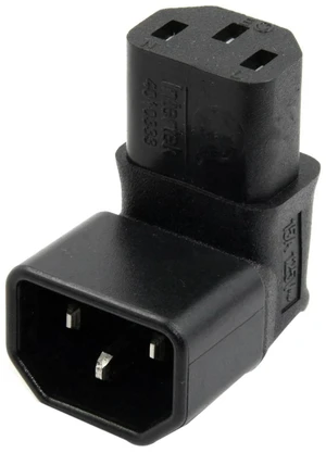 AJMRTC 2 Pack IEC C14 Male to Up Right Angled 90 Degree IEC C13 Female Power Adapter, Vertical Right Angle C14 to C13 Power Extension Connector for Server, PC, Monitor, PDU Power Cord AJMRTC 2 Pack IEC C14 Male to Up Right Angled 90 Degree IEC C13 Female Power Adapter, Vertical Right Angle C14 to C13 Power Extension Connector for Server, PC, Monitor, PDU Power Cord