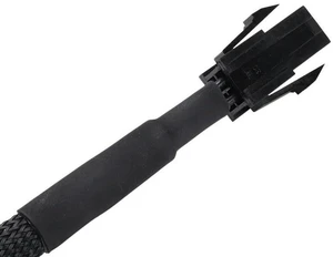 AJMRTC 5X Sleeved ATX 4 Pin P4 Male to ATX P4 Female CPU Power Extension Cable Black, 12V CPU Power Cord Adapter for Motherboard CPU Power Supply Connection AJMRTC 5X Sleeved ATX 4 Pin P4 Male to ATX P4 Female CPU Power Extension Cable Black, 12V CPU Power Cord Adapter for Motherboard CPU Power Supply Connection