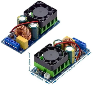 AJMRTC IRS2092S 500W Mono Channel Class D Digital Power Amplifier Board, HiFi Audio Stage Power Amp Module, High Efficiency Subwoofer Speaker Amplifier Board for Home Audio DIY Sound System AJMRTC IRS2092S 500W Mono Channel Class D Digital Power Amplifier Board, HiFi Audio Stage Power Amp Module, High Efficiency Subwoofer Speaker Amplifier Board for Home Audio DIY Sound System