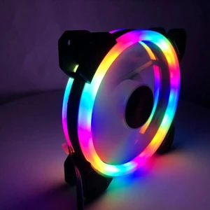 AJMRTC 120mm DC 12V LED Cooling Fan, Solar Eclipse Frame Silent Low Noise PC Case Fan, High Airflow Quiet Chassis Fan for Computer CPU Water Cooler, Desktop Gaming Case Heat Dissipation AJMRTC 120mm DC 12V LED Cooling Fan, Solar Eclipse Frame Silent Low Noise PC Case Fan, High Airflow Quiet Chassis Fan for Computer CPU Water Cooler, Desktop Gaming Case Heat Dissipation