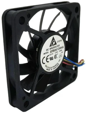 AJMRTC 60mm x10mm Slim PWM Cooling Fan Replacement for Delta EFB0612HHA, DC 12V 4-Pin 6010 Fan, High Airflow Axial Fan for CPU Cooler, PC Case and Small Electronic Equipment AJMRTC 60mm x10mm Slim PWM Cooling Fan Replacement for Delta EFB0612HHA, DC 12V 4-Pin 6010 Fan, High Airflow Axial Fan for CPU Cooler, PC Case and Small Electronic Equipment