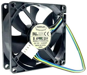 AJMRTC F128025SU (48) 8025 PWM Cooling Fan, 80mm 8cm 80x80x25mm DC12V 0.40A 4400RPM High Speed 4-Pin Brushless Fan, Replacement PC CPU Case Cooler for Computer Chassis, Industrial Power Supply AJMRTC F128025SU (48) 8025 PWM Cooling Fan, 80mm 8cm 80x80x25mm DC12V 0.40A 4400RPM High Speed 4-Pin Brushless Fan, Replacement PC CPU Case Cooler for Computer Chassis, Industrial Power Supply