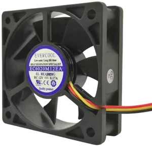 AJMRTC EC6020M12EA 6020 Cooling Fan, 60mm 60x60x20mm DC12V Ultra Quiet 3-Pin Hydraulic Bearing Brushless Axial Fan, Low Noise Replacement Cooler for PC Case, CPU, PCB Board & Industrial Electronic AJMRTC EC6020M12EA 6020 Cooling Fan, 60mm 60x60x20mm DC12V Ultra Quiet 3-Pin Hydraulic Bearing Brushless Axial Fan, Low Noise Replacement Cooler for PC Case, CPU, PCB Board & Industrial Electronic