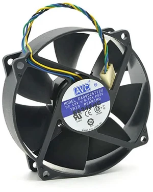 AJMRTC 90mm PWM Round Cooling Fan Replacement for AVC DA09025T12U, 90×90×25mm 9025 DC 12V 0.70A, 4 Wire 4Pin PWM Connector Axial Fan, 9CM Brushless Cooler Fan for CPU Heatsink, PC Case & Chassis Heat AJMRTC 90mm PWM Round Cooling Fan Replacement for AVC DA09025T12U, 90×90×25mm 9025 DC 12V 0.70A, 4 Wire 4Pin PWM Connector Axial Fan, 9CM Brushless Cooler Fan for CPU Heatsink, PC Case & Chassis Heat