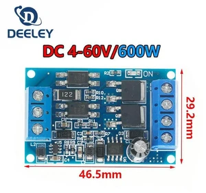 AJMRTC 600W High Power MOS Tube FET Trigger Drive Module, PWM Controlled High / Low Level Trigger Switch, DC 4V-60V Wide Voltage 5V 12V 24V Electronic Switch for Motor, LED and Industrial Load Control AJMRTC 600W High Power MOS Tube FET Trigger Drive Module, PWM Controlled High / Low Level Trigger Switch, DC 4V-60V Wide Voltage 5V 12V 24V Electronic Switch for Motor, LED and Industrial Load Control