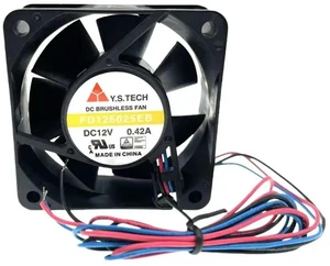 AJMRTC FD126025EB 60mm Cooling Fan 60x60x25mm DC12V 5400RPM Dual Ball Bearing 3-Wire RD Alarm Server Fan, High Speed Mute Chassis Cooler Replacement for Industrial Cabinet PC Heat Dissipation AJMRTC FD126025EB 60mm Cooling Fan 60x60x25mm DC12V 5400RPM Dual Ball Bearing 3-Wire RD Alarm Server Fan, High Speed Mute Chassis Cooler Replacement for Industrial Cabinet PC Heat Dissipation