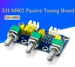 AJMRTC XH-M802 Passive Tone Control Board, Audio Amplifier Preamp Power Module, Treble Bass Adjustment DIY Electronic PCB Board for Audio Speaker Sound Modification AJMRTC XH-M802 Passive Tone Control Board, Audio Amplifier Preamp Power Module, Treble Bass Adjustment DIY Electronic PCB Board for Audio Speaker Sound Modification