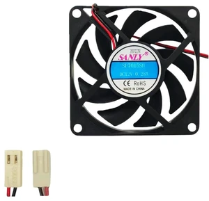 AJMRTC 7015 7cm DC Cooling Fan for Sanly SF7015SH, 70x70x15mm DC12V 0.28A 2-Wire 2-Pin 2510 Connector Axial Fan, Replacement Fan for CPU, PC Case, Printer & Mainboard Heat Dissipation AJMRTC 7015 7cm DC Cooling Fan for Sanly SF7015SH, 70x70x15mm DC12V 0.28A 2-Wire 2-Pin 2510 Connector Axial Fan, Replacement Fan for CPU, PC Case, Printer & Mainboard Heat Dissipation