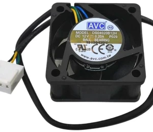 AJMRTC 4020 40mm 4CM PWM Cooling Fan for AVC DS04020B12U, 40X40X20mm DC12V 0.25A Axial Fan, Strong Airflow Replacement Cooler for Jetson Nano, Small Embedded Device Heat Dissipation AJMRTC 4020 40mm 4CM PWM Cooling Fan for AVC DS04020B12U, 40X40X20mm DC12V 0.25A Axial Fan, Strong Airflow Replacement Cooler for Jetson Nano, Small Embedded Device Heat Dissipation