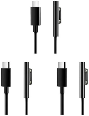 AJMRTC 3 Pack Surface Connect to USB C Charging Cable, PD Charger Cable Compatible with Surface Pro 3/4/5/6/7, Surface Laptop 1/2/3, Surface Go, Portable Power Supply Cord for Surface Devices AJMRTC 3 Pack Surface Connect to USB C Charging Cable, PD Charger Cable Compatible with Surface Pro 3/4/5/6/7, Surface Laptop 1/2/3, Surface Go, Portable Power Supply Cord for Surface Devices