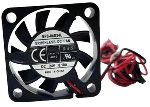 AJMRTC Ultra Slim Industrial Cooling Fan Replacement for EFS-04D24L, 40x40x10mm 40mm DC 24V 0.1A 8000RPM, 135cm Long Wire Brushless Fan for VFD PLC Equipment Heat Dissipation AJMRTC Ultra Slim Industrial Cooling Fan Replacement for EFS-04D24L, 40x40x10mm 40mm DC 24V 0.1A 8000RPM, 135cm Long Wire Brushless Fan for VFD PLC Equipment Heat Dissipation