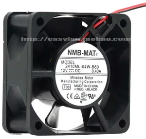 AJMRTC 6025 60x60x25mm 6CM Dual Ball Axial Cooling Fan, DC12V 0.40A High Airflow Case Fan Replacement for 2410ML-04W-B60 Industrial Chassis Equipment Cooler AJMRTC 6025 60x60x25mm 6CM Dual Ball Axial Cooling Fan, DC12V 0.40A High Airflow Case Fan Replacement for 2410ML-04W-B60 Industrial Chassis Equipment Cooler