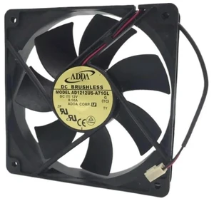 AJMRTC AD1212US-A71GL 12025 Chassis Cooling Fan, 120x120x25mm 12CM DC 12V 0.50A Axial Replacement Fan, High Airflow Case Fan for PC Chassis, Industrial Cabinet Cooling AJMRTC AD1212US-A71GL 12025 Chassis Cooling Fan, 120x120x25mm 12CM DC 12V 0.50A Axial Replacement Fan, High Airflow Case Fan for PC Chassis, Industrial Cabinet Cooling