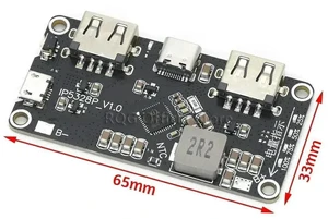 AJMRTC IP5328P Power Bank Charger Module, Type-C & Dual USB 3.7V Step Up Boost Board, QC2.0 QC3.0 Fast Quick Charging, 18W Bi-directional Power Management Board for 18650 Lithium Battery DIY Projects AJMRTC IP5328P Power Bank Charger Module, Type-C & Dual USB 3.7V Step Up Boost Board, QC2.0 QC3.0 Fast Quick Charging, 18W Bi-directional Power Management Board for 18650 Lithium Battery DIY Projects