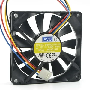AJMRTC 80mm PWM Case Cooling Fan, 80x80x15mm 12V 0.60A Replacement Fan Compatible with AVC DS08015B12U, High Speed PC Chassis Fan for Gaming Computer Server Heat Dissipation AJMRTC 80mm PWM Case Cooling Fan, 80x80x15mm 12V 0.60A Replacement Fan Compatible with AVC DS08015B12U, High Speed PC Chassis Fan for Gaming Computer Server Heat Dissipation