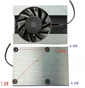 AJMRTC 53x53mm Low Profile Industrial Cooling Fan, 12V 0.09A 3900RPM, 53mm Mounting Hole PC Fan for CPU GPU Cooler, Graphics Card IPC Small Form Factor Heat Dissipation AJMRTC 53x53mm Low Profile Industrial Cooling Fan, 12V 0.09A 3900RPM, 53mm Mounting Hole PC Fan for CPU GPU Cooler, Graphics Card IPC Small Form Factor Heat Dissipation