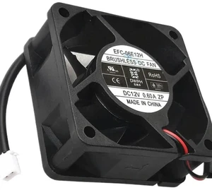 AJMRTC 6025 60mm 6CM Cooling Fan Replacement for DWPH EFC-06E12H, DC 12V 0.6A 2-Wire with 2.5mm Plug, High Speed Axial Fan for Inverter, Power Supply & Industrial Equipment Heat Dissipation AJMRTC 6025 60mm 6CM Cooling Fan Replacement for DWPH EFC-06E12H, DC 12V 0.6A 2-Wire with 2.5mm Plug, High Speed Axial Fan for Inverter, Power Supply & Industrial Equipment Heat Dissipation