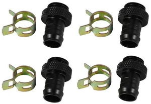 AJMRTC 8Pcs Barb Fitting for Computer Water Cooling System, G1/4 Chromed Connector Copper Heatsink Cooler Clamp, Compatible with 3/8 Inch ID Tubing PC Liquid Cooling Accessories AJMRTC 8Pcs Barb Fitting for Computer Water Cooling System, G1/4 Chromed Connector Copper Heatsink Cooler Clamp, Compatible with 3/8 Inch ID Tubing PC Liquid Cooling Accessories