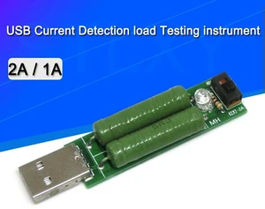 AJMRTC USB Load Tester, 1A 2A Discharge Aging Resistor, USB Charger Current Detector, USB Power Adapter Discharge Load Testing Instrument for USB Power Bank, USB Charging Port Output Current Stability AJMRTC USB Load Tester, 1A 2A Discharge Aging Resistor, USB Charger Current Detector, USB Power Adapter Discharge Load Testing Instrument for USB Power Bank, USB Charging Port Output Current Stability