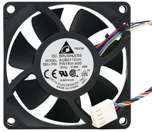 AJMRTC AUB0712VH 7025 70mm DC 12V Cooling Fan, 0.56A 4-Wire PWM Temperature Control Axial Fan, 70x70x25mm 7CM Replacement Fan for Server Chassis, CPU, Industrial Cabinet Heat Dissipation AJMRTC AUB0712VH 7025 70mm DC 12V Cooling Fan, 0.56A 4-Wire PWM Temperature Control Axial Fan, 70x70x25mm 7CM Replacement Fan for Server Chassis, CPU, Industrial Cabinet Heat Dissipation
