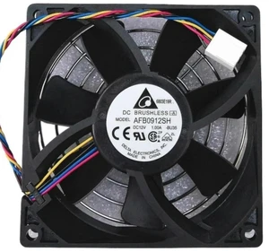 AJMRTC Replacement Fan for Delta AFB0912SH, 9025 9225 9cm 92×92×25mm DC12V 1.0A High Speed Cooling Fan, 4-Wire PWM Dual Ball Bearing Fan for PC Case CPU Industrial Equipment AJMRTC Replacement Fan for Delta AFB0912SH, 9025 9225 9cm 92×92×25mm DC12V 1.0A High Speed Cooling Fan, 4-Wire PWM Dual Ball Bearing Fan for PC Case CPU Industrial Equipment