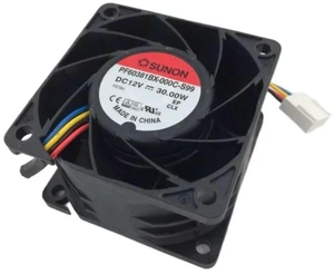AJMRTC PF60381BX-000C-S99 6038 Cooling Fan, 60x60x38mm DC12V 30W High Speed Axial Fan, Dual Ball Bearing Server Industrial Chassis Cooler Fan for High Heat Load Equipment AJMRTC PF60381BX-000C-S99 6038 Cooling Fan, 60x60x38mm DC12V 30W High Speed Axial Fan, Dual Ball Bearing Server Industrial Chassis Cooler Fan for High Heat Load Equipment