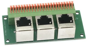 AJMRTC RJ45 Network Port 3 Base Adapter Board, RJ45 Socket to 2.54mm Screw-Free Terminal Block, Crystal Head Network Jack Breakout Test Board for Ethernet Signal Conversion, Circuit Debugging and Wiri AJMRTC RJ45 Network Port 3 Base Adapter Board, RJ45 Socket to 2.54mm Screw-Free Terminal Block, Crystal Head Network Jack Breakout Test Board for Ethernet Signal Conversion, Circuit Debugging and Wiri