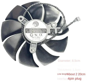 AJMRTC PLA09215S12H GPU Cooling Fan, 85mm 8.5cm DC12V 0.55A 4-Pin PWM Graphics Card Fan, Replacement Fan for RTX 2080 Ti FTW3 ULTRA, Video Card Cooler for Gaming GPU Heat Dissipation AJMRTC PLA09215S12H GPU Cooling Fan, 85mm 8.5cm DC12V 0.55A 4-Pin PWM Graphics Card Fan, Replacement Fan for RTX 2080 Ti FTW3 ULTRA, Video Card Cooler for Gaming GPU Heat Dissipation