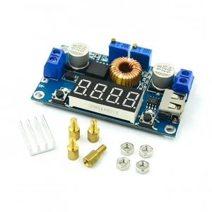 AJMRTC XL4015 5A Constant Voltage Constant Current Buck Power Module, DC Step Down Converter with LED Voltage Current Display, Adjustable Power Regulator for LED Driver, Lithium Battery Charging DIY AJMRTC XL4015 5A Constant Voltage Constant Current Buck Power Module, DC Step Down Converter with LED Voltage Current Display, Adjustable Power Regulator for LED Driver, Lithium Battery Charging DIY