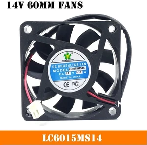 AJMRTC 60mm 6015 Cooling Fan for LC6015MS14, DC 14V 0.15A 2-Wire 6cm Chassis Equipment Cooling Fan Replacement AJMRTC 60mm 6015 Cooling Fan for LC6015MS14, DC 14V 0.15A 2-Wire 6cm Chassis Equipment Cooling Fan Replacement