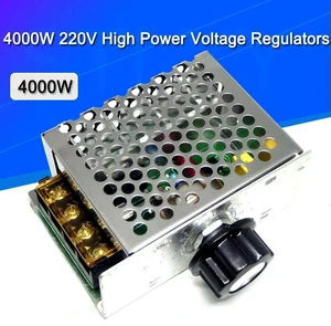 AJMRTC 4000W 220V High Power SCR Voltage Regulator, Electronic Speed Controller Governor Thermostat HR, AC Voltage Dimmer for Motor Speed Adjustment, Heating Temperature Control AJMRTC 4000W 220V High Power SCR Voltage Regulator, Electronic Speed Controller Governor Thermostat HR, AC Voltage Dimmer for Motor Speed Adjustment, Heating Temperature Control