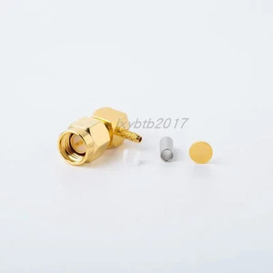 AJMRTC SMA-JW2 Bent Male RG178 Crimp Cable Adapter, SFF-50-1-1 Coax Cable Adaptor for SYV-50-1 Cable, SMA-JW1 RF Coaxial Connector for Antenna, Wireless Module, RF Test & Communication Equipment AJMRTC SMA-JW2 Bent Male RG178 Crimp Cable Adapter, SFF-50-1-1 Coax Cable Adaptor for SYV-50-1 Cable, SMA-JW1 RF Coaxial Connector for Antenna, Wireless Module, RF Test & Communication Equipment