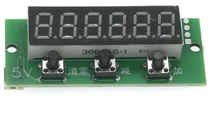 AJMRTC 6-Digit Red Digital Counter Module, DC 5V Micro USB Powered Add Subtract Counting Board, 0-999999 Range with Power-off Memory Function, Digital Tally Counter Module for Industrial Counting, DIY AJMRTC 6-Digit Red Digital Counter Module, DC 5V Micro USB Powered Add Subtract Counting Board, 0-999999 Range with Power-off Memory Function, Digital Tally Counter Module for Industrial Counting, DIY