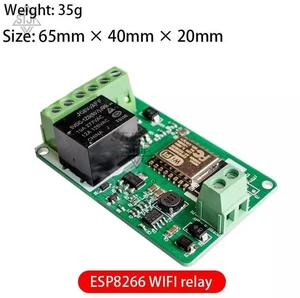 AJMRTC Green ESP8266 Network Relay Module, 10A 220V AC Relay Board, DC 7V~30V Input Wireless WIFI Relay Switch Module for Smart Home Automation Remote Control Electronic Projects AJMRTC Green ESP8266 Network Relay Module, 10A 220V AC Relay Board, DC 7V~30V Input Wireless WIFI Relay Switch Module for Smart Home Automation Remote Control Electronic Projects