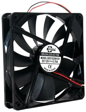 AJMRTC 13525 Cooling Fan, 135x135x25mm DC 12V 0.70A High Airflow Server Inverter Case Axial Fan, Replacement for ADN512UB-A90, ADN512UB-A91, AFB1312M Industrial Cabinet Heat Dissipation Fan AJMRTC 13525 Cooling Fan, 135x135x25mm DC 12V 0.70A High Airflow Server Inverter Case Axial Fan, Replacement for ADN512UB-A90, ADN512UB-A91, AFB1312M Industrial Cabinet Heat Dissipation Fan