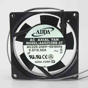 AJMRTC ADDA AA9252MB-AT Replacement Cooling Fan, 9225 92x92x25mm AC 220V 0.07/0.06A Axial Case Fan, High Stability Industrial Cabinet Chassis Heat Dissipation Fan AJMRTC ADDA AA9252MB-AT Replacement Cooling Fan, 9225 92x92x25mm AC 220V 0.07/0.06A Axial Case Fan, High Stability Industrial Cabinet Chassis Heat Dissipation Fan