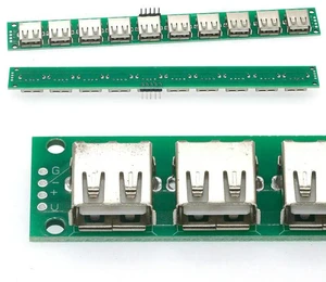 AJMRTC USB2.0 Female 10-Pin Test Board, 180 Degree Vertical USB Adapter PCB Breakout Board, USB Converter Adapter for Circuit Testing & Electronic DIY AJMRTC USB2.0 Female 10-Pin Test Board, 180 Degree Vertical USB Adapter PCB Breakout Board, USB Converter Adapter for Circuit Testing & Electronic DIY