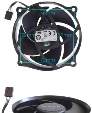 AJMRTC Replacement PWM Cooling Fan for FA09025H12LPB, 95x25mm DC 12V 0.36A 4-Pin PWM 4500RPM High Speed Axial Fan, High Performance Cooling Fan for PC Case, Server Chassis AJMRTC Replacement PWM Cooling Fan for FA09025H12LPB, 95x25mm DC 12V 0.36A 4-Pin PWM 4500RPM High Speed Axial Fan, High Performance Cooling Fan for PC Case, Server Chassis