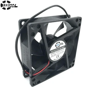 AJMRTC SXD8025B24H Axial Cooling Fan, 80x80x25mm 8025 DC 24V 0.20A 2-Pin 3800RPM 51CFM Dual Ball Bearing Case Fan, High Airflow Brushless Fan for Industrial Cabinet, Power Supply Heat Dissipation AJMRTC SXD8025B24H Axial Cooling Fan, 80x80x25mm 8025 DC 24V 0.20A 2-Pin 3800RPM 51CFM Dual Ball Bearing Case Fan, High Airflow Brushless Fan for Industrial Cabinet, Power Supply Heat Dissipation