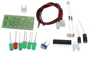 AJMRTC KA2284 Audio Level Indicator DIY Kit, 6 LED VU Meter Audio Level Meter Module Soldering Practice Kit for Audio Amplifier, Sound Signal Display AJMRTC KA2284 Audio Level Indicator DIY Kit, 6 LED VU Meter Audio Level Meter Module Soldering Practice Kit for Audio Amplifier, Sound Signal Display