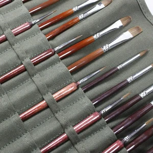 AJMRTC Roll Up Paint Brush Holder, 30 Slots Artist Paint Brush Storage Case, Portable Paintbrush Organizer for Acrylic, Oil, Watercolor Painting Brushes, Art Supply Carry Pouch AJMRTC Roll Up Paint Brush Holder, 30 Slots Artist Paint Brush Storage Case, Portable Paintbrush Organizer for Acrylic, Oil, Watercolor Painting Brushes, Art Supply Carry Pouch
