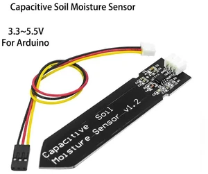 AJMRTC Capacitive Soil Moisture Sensor Module, Corrosion Resistant Soil Humidity Detector with Gravity 3-Pin Wire, Wide Voltage 3.3V~5.5V for Arduino Smart Garden Irrigation Monitoring AJMRTC Capacitive Soil Moisture Sensor Module, Corrosion Resistant Soil Humidity Detector with Gravity 3-Pin Wire, Wide Voltage 3.3V~5.5V for Arduino Smart Garden Irrigation Monitoring
