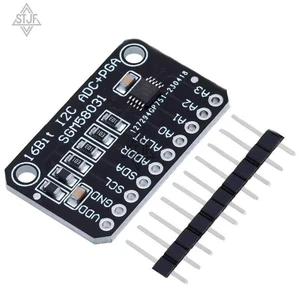 AJMRTC SGM58031 Development Board, 16-Bit High Precision 4 Channel ADC Data Acquisition Converter Module, I2C Interface Analog to Digital Breakout Board for Arduino Raspberry Pi Industrial Signal Meas AJMRTC SGM58031 Development Board, 16-Bit High Precision 4 Channel ADC Data Acquisition Converter Module, I2C Interface Analog to Digital Breakout Board for Arduino Raspberry Pi Industrial Signal Meas