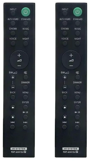 AJMRTC 2Pcs RMT-AH412U Replacement Remote Control, for Sony Home Cinema Soundbar HT-S700RF HT-S500RF SA-WS500RF SS-SS500RF SS-S500RF, IR Audio Remote Controller for 5.1Ch Home Theater Speaker System AJMRTC 2Pcs RMT-AH412U Replacement Remote Control, for Sony Home Cinema Soundbar HT-S700RF HT-S500RF SA-WS500RF SS-SS500RF SS-S500RF, IR Audio Remote Controller for 5.1Ch Home Theater Speaker System