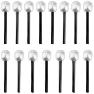 AJMRTC 15 Pack Silver Glitter Prop Microphone, Plastic Stage Mic Toy, Fake Microphone for Cosplay, Stage Play, Rock Star Costume, Karaoke Night, Birthday Theme Party Photo Booth Decorations AJMRTC 15 Pack Silver Glitter Prop Microphone, Plastic Stage Mic Toy, Fake Microphone for Cosplay, Stage Play, Rock Star Costume, Karaoke Night, Birthday Theme Party Photo Booth Decorations